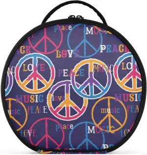 ALAZA Peace Portable Cosmetic Bag Large Capacity Makeup Bags