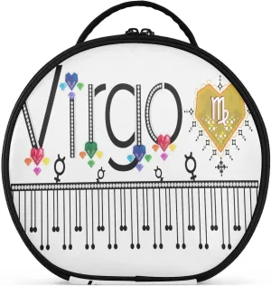 ALAZA Virgo Zodiac Moon Sign Toiletry Bag Travel Makeup Case Organizer for Women