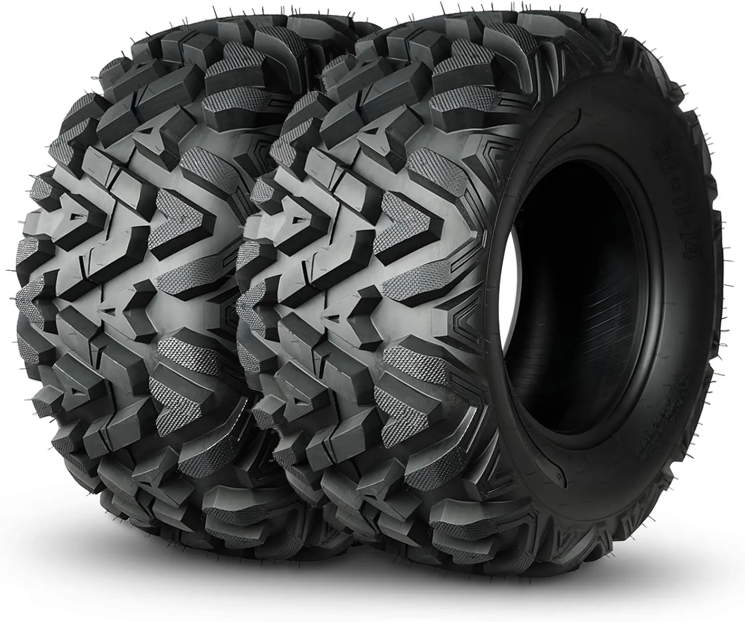 All Terrain Tires 26x11-14 ATV UTV Trail Sand Mud Off-Road Tire, 6-Ply Tubeless, Set of 2