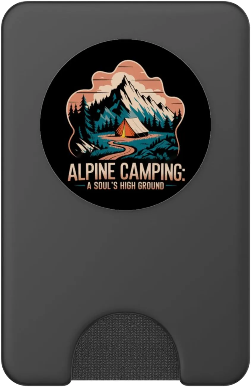 Alpine Camping A Soul’s High Ground Alpine Camping PopSockets PopWallet for MagSafe