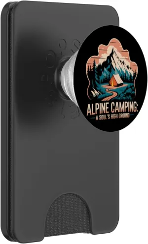Alpine Camping A Soul’s High Ground Alpine Camping PopSockets PopWallet for MagSafe