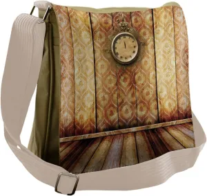 Ambesonne Antique Messenger Bag, Medieval Architecture, Unisex Cross-body