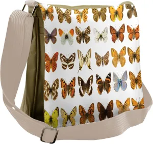 Ambesonne Colorful Messenger Bag, Butterfly Miracle Wing, Unisex Cross-body