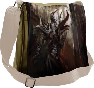 Ambesonne Fantasy Messenger Bag, Knight Fantasy Theme, Unisex Cross-body