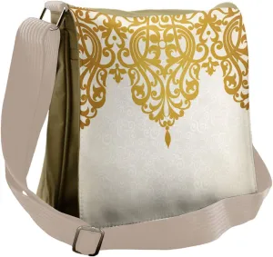 Ambesonne Victorian Messenger Bag, Medieval Baroque Art, Unisex Cross-body