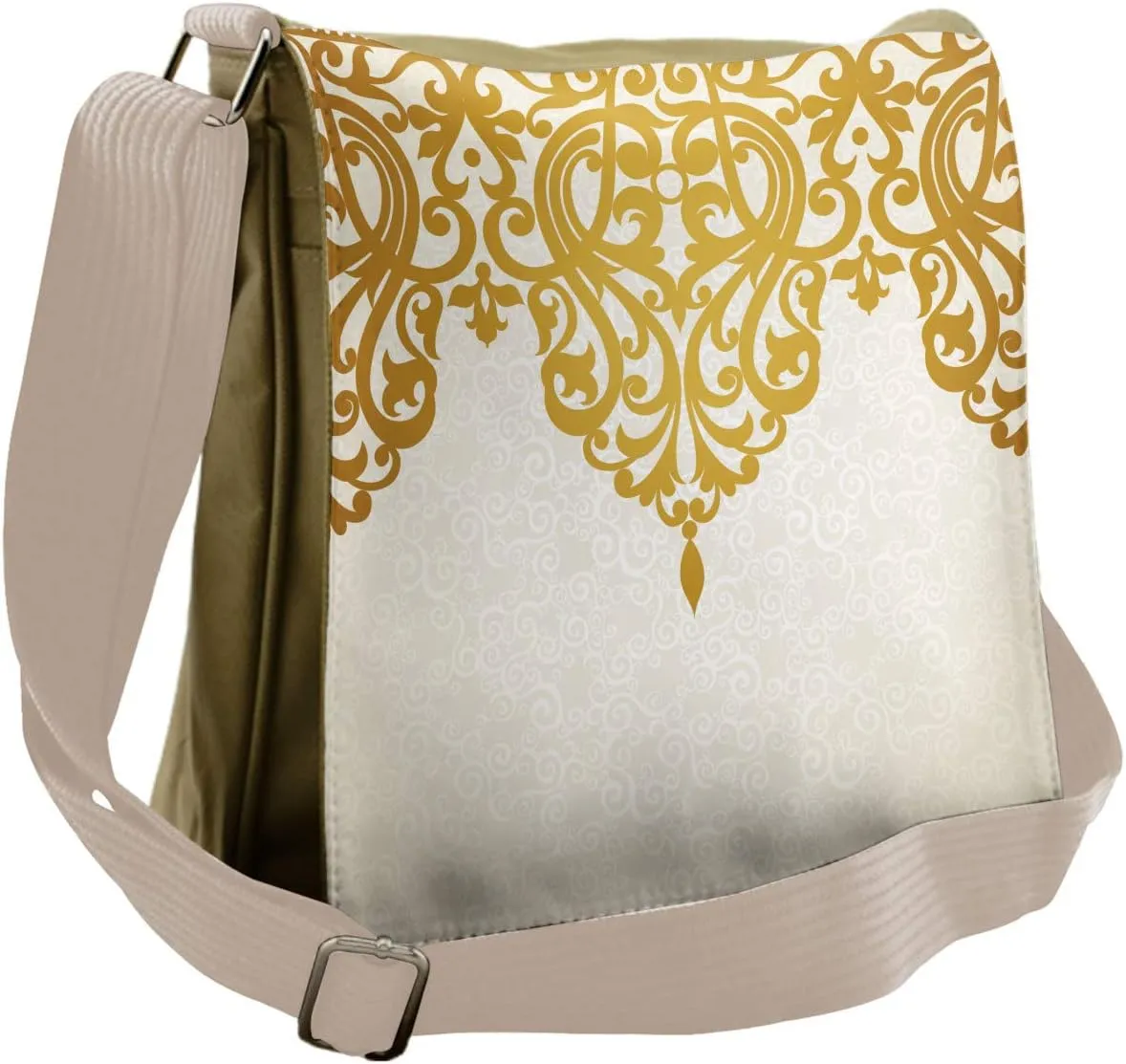 Ambesonne Victorian Messenger Bag, Medieval Baroque Art, Unisex Cross-body