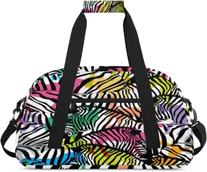 Animal Camel Zebra Kids Overnighted Duffel Bag Carry-On Size & Ideal for School Practice or Weekender Travel with Zip and Shoulder Stra for Boys & Girls