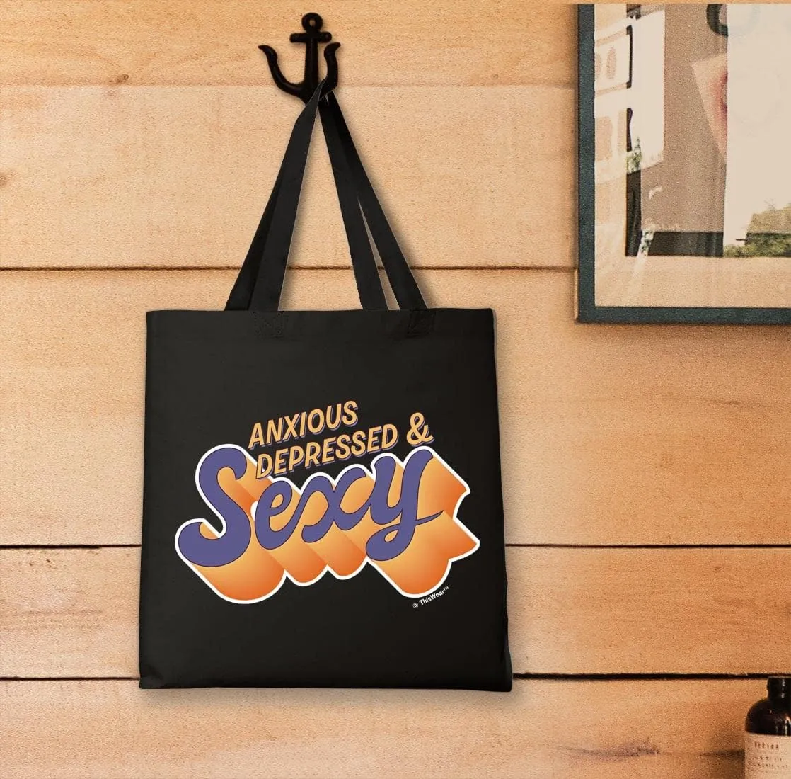 Anxious Depressed & Sexy Canvas Tote Bag