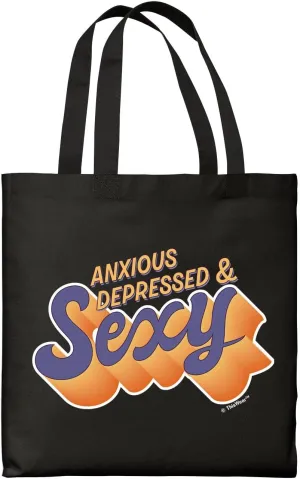 Anxious Depressed & Sexy Canvas Tote Bag