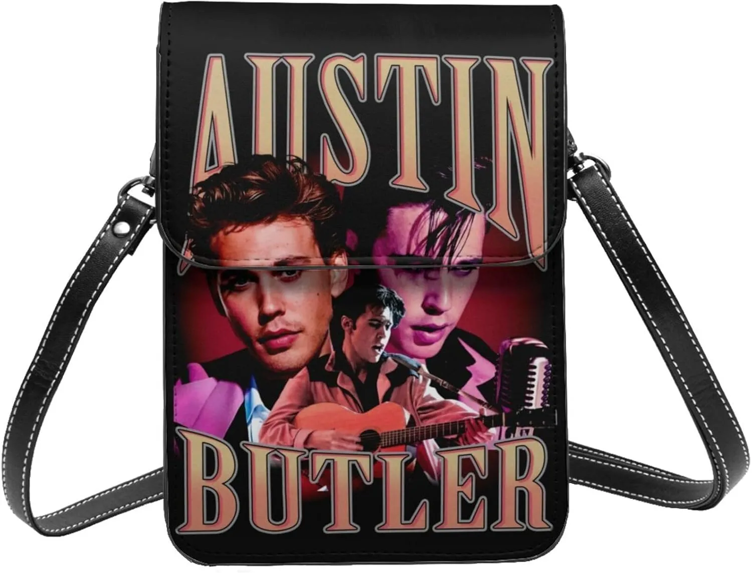 Austin Butler Small Cell Phone Purse Fashion Mini Crossbody Bags With Strap Adjustable Handba For Women Black