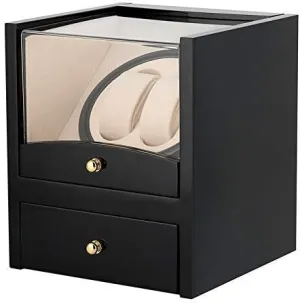 Automatic Watch Winder for Mechanical Watch Case Winding Jewelry Display Stand Watch Storage Stirrer Box High Gloss Paint Box European Classical Leather Double Watch Shaker Boxs