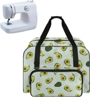 Avocado Fashion Sewing Machine Bag, Portable Tote Bag Compatible with Most Sewing Machines，Extra Sewing Accessories