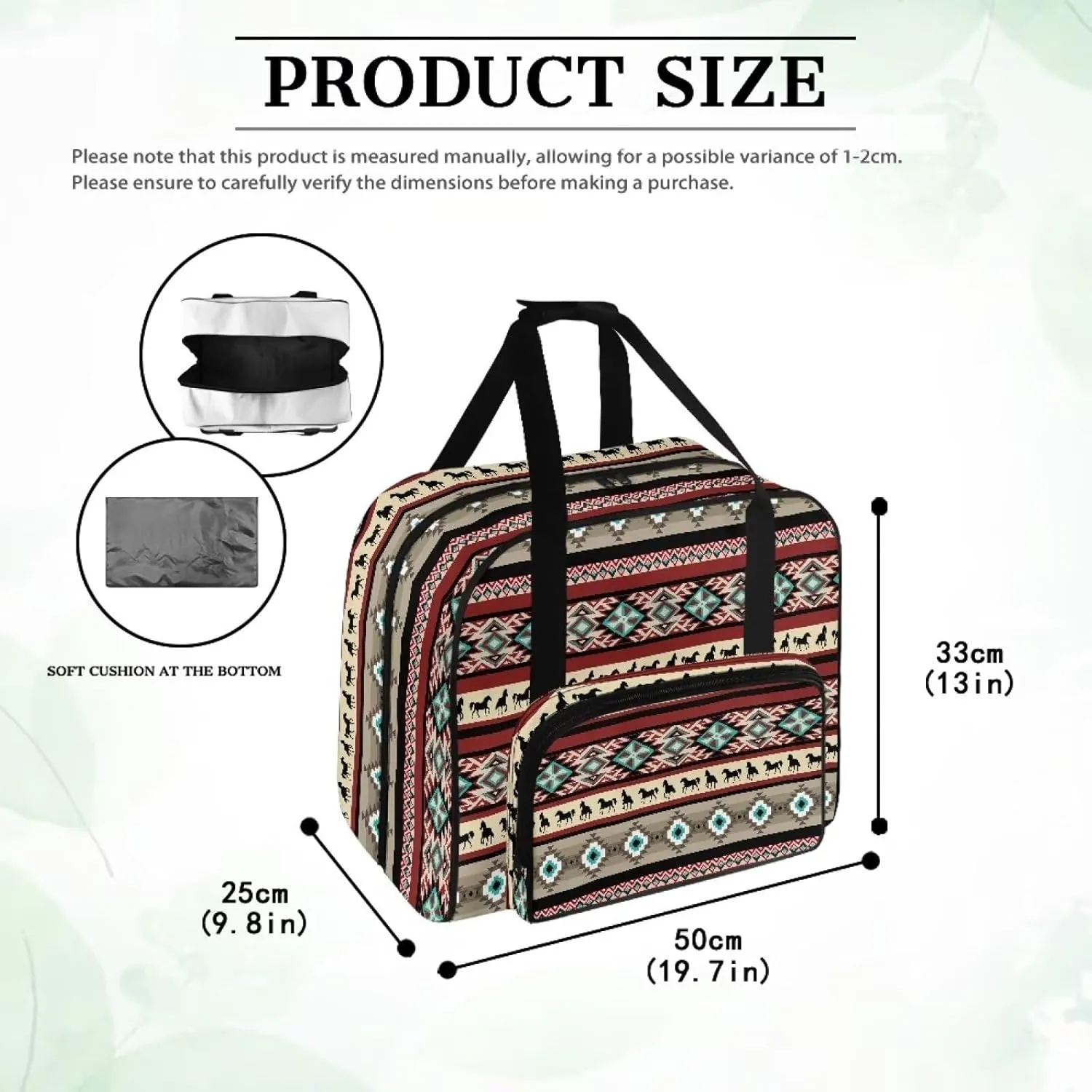 Aztec Crochet Bag Organizer Knitting Bag Yarn Holder Yarn Storage Crocheting Sewing Accessories Bag for Lovers Mom, Mother Day's Gift
