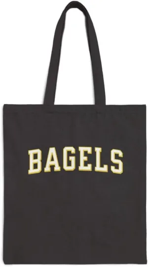 bagels tote bag, bagel lover, funn bagel gift, foodie gift, breakfast tote bag