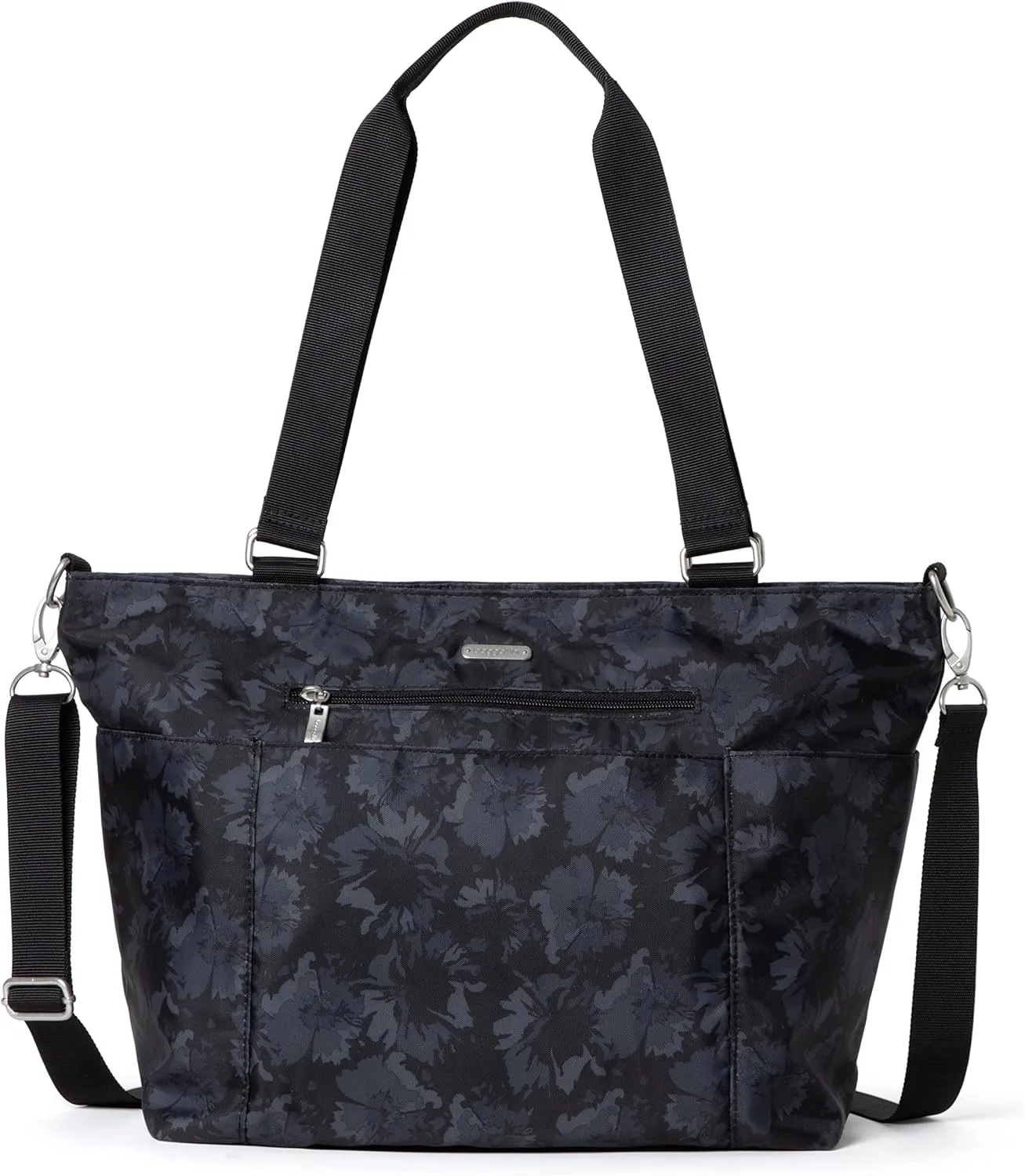 Baggallini Essential Laptop Tote - Work Tote Bag with Laptop Sleeve - Lightweight Travel Crossbody Shoulder Bag for Women