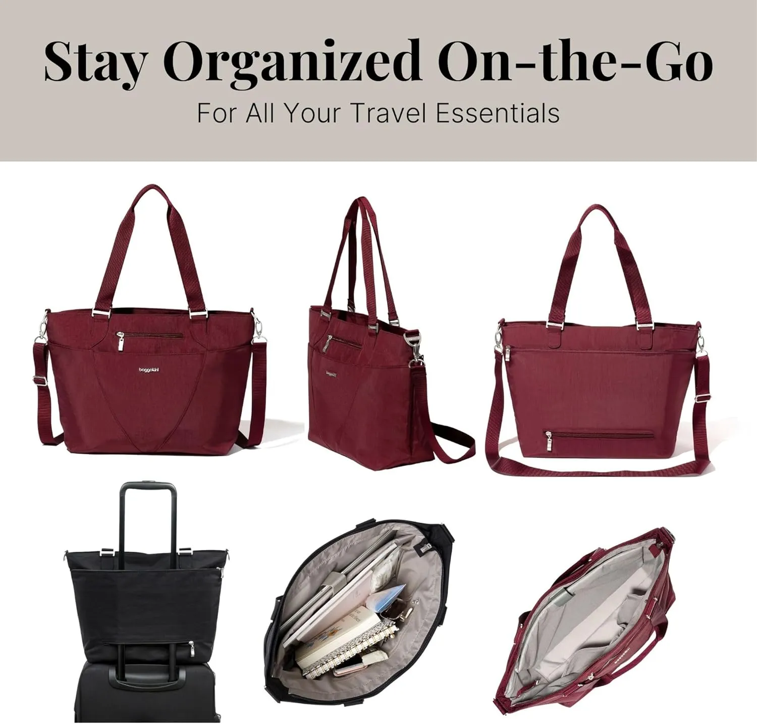 Baggallini unisex adult Avenue Tote