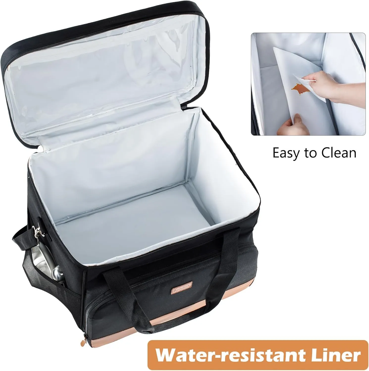 BAGSPRITE Coffee Maker Travel Bag For Keurig Classic, Single Serve Coffee Brewer Carrying Case, Portable Travel Coffee Maker Storage Bag With Pockets for K-Cup Pods