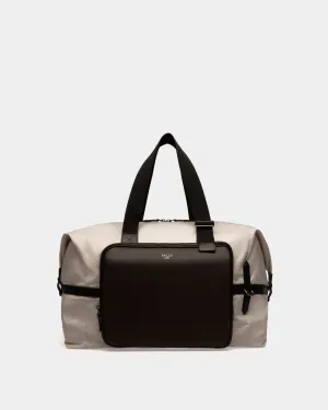 Balten Recycled Nylon Weekender In Denty White