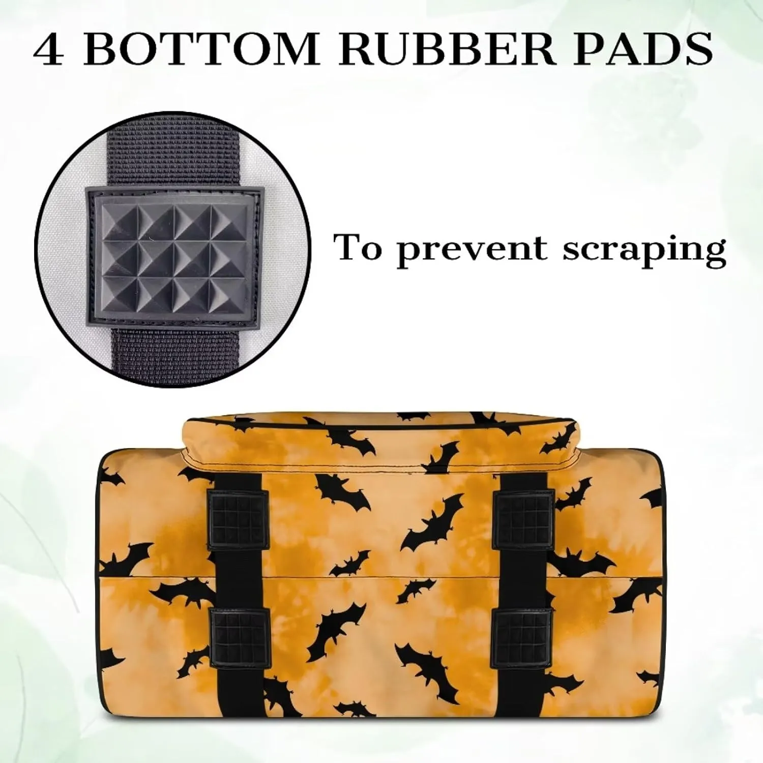 Bat Cover for Sewing Machine Portable for Halloween Sewing Machine Handbag Removable Washable Tote Bag for Sewing Machine Bag with Convenient Pockets Fancy Fashion Gifts