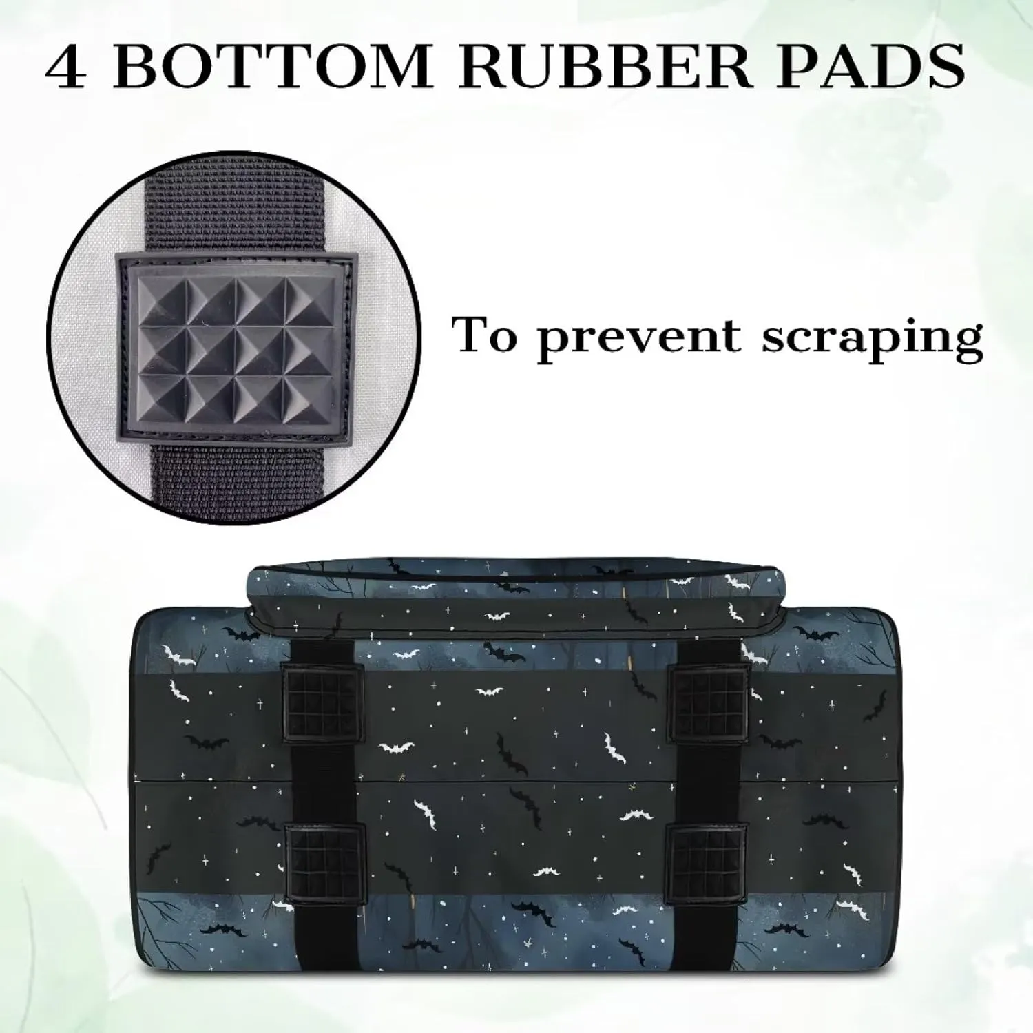 Bat Sewing Machine Carrying Case, Compatible with Most Standard Sewing Machines & Accessories Sewing Machine Cover Universal Tote Travel Bag with Pocket & Handle
