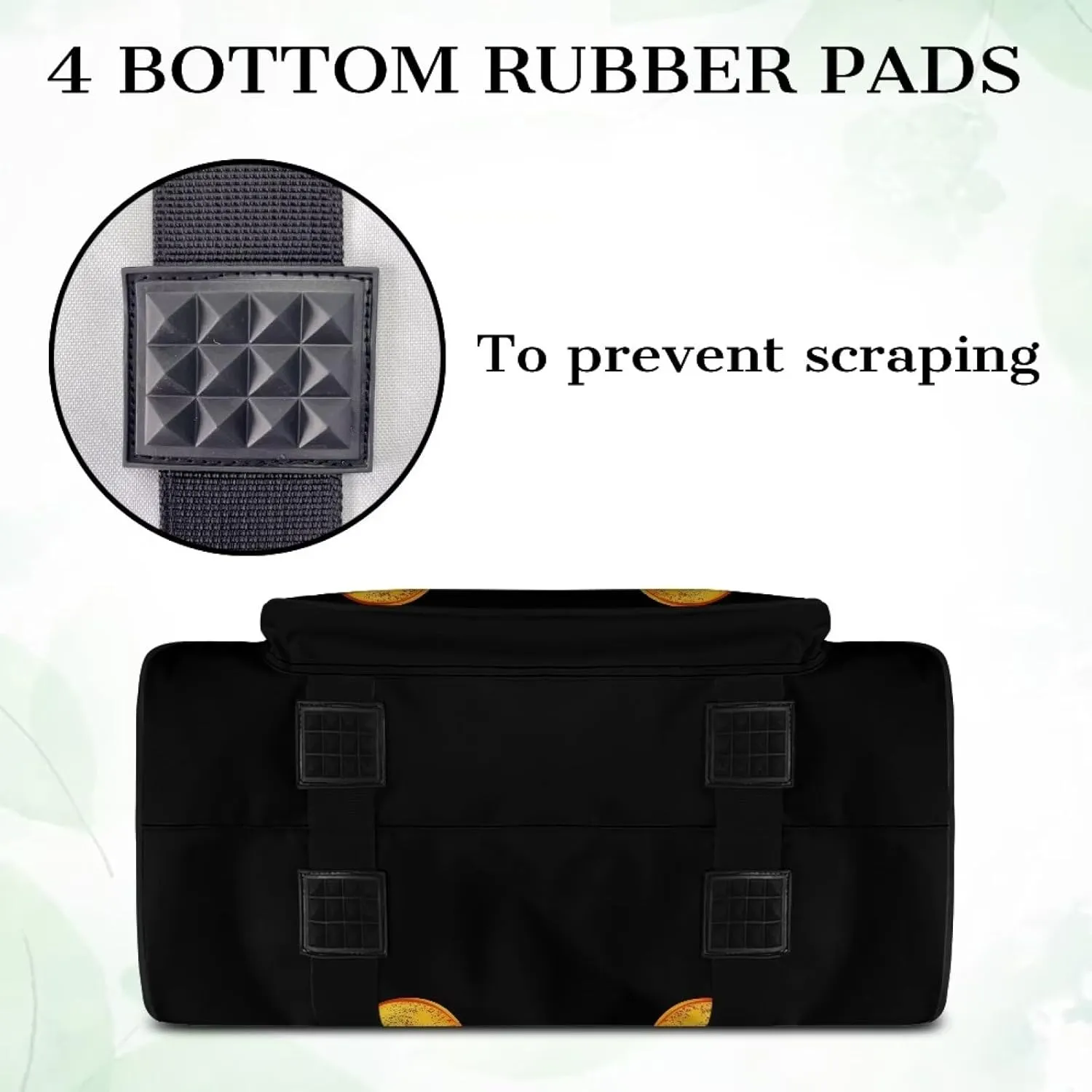Bats Forest Sewing Machine Carrying Case Two Way Zipper Sewing Machine Tote Bag Portable Cover Tote Bag with Hand Strap Storage Organization Carrying Bag for Accessories
