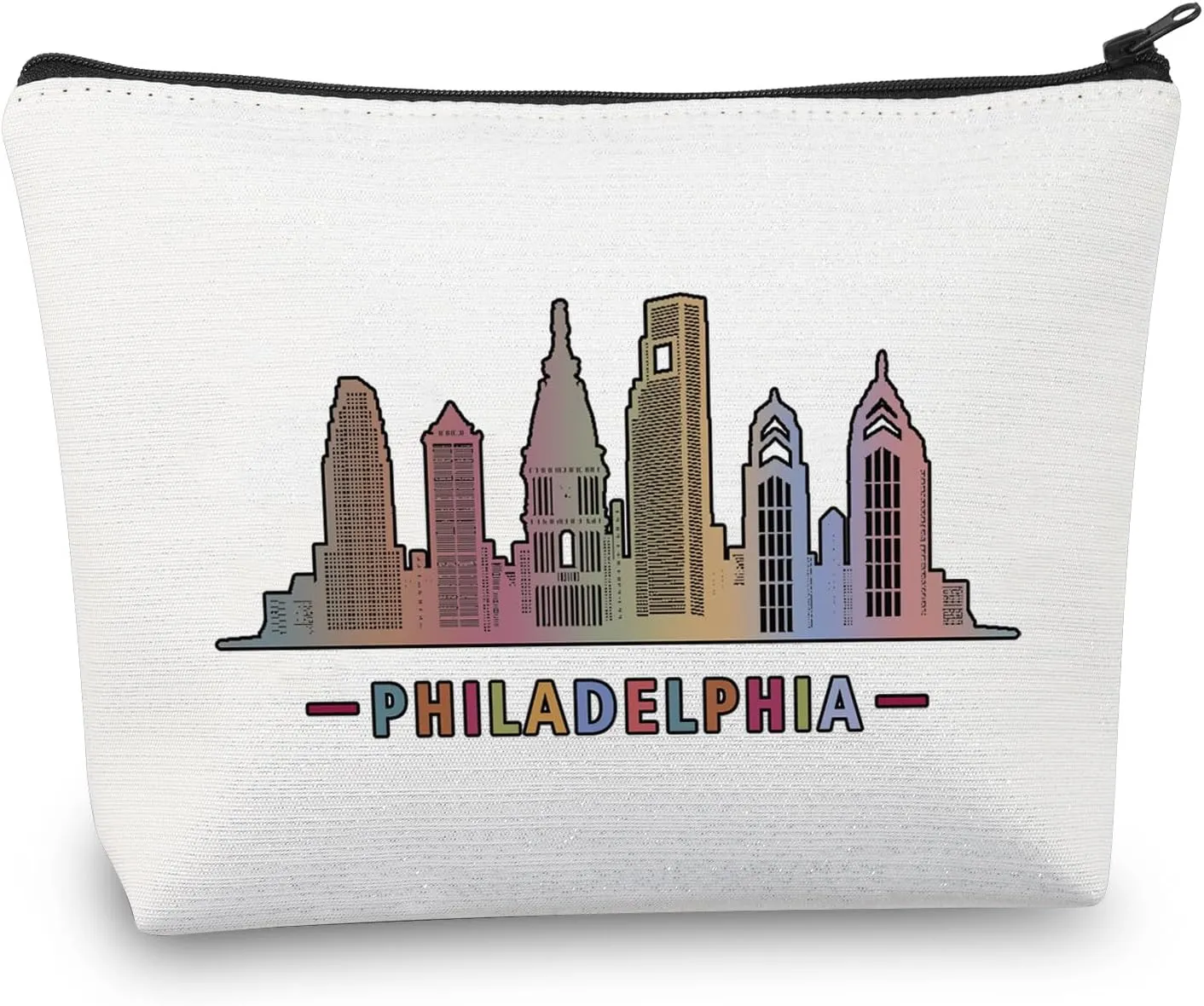 BDPWSS Philadelphia Makeup Bag Philadelphias Trip Gift Philadelphias Travel Pouch Philly Vacation Gift (Philadelphia)