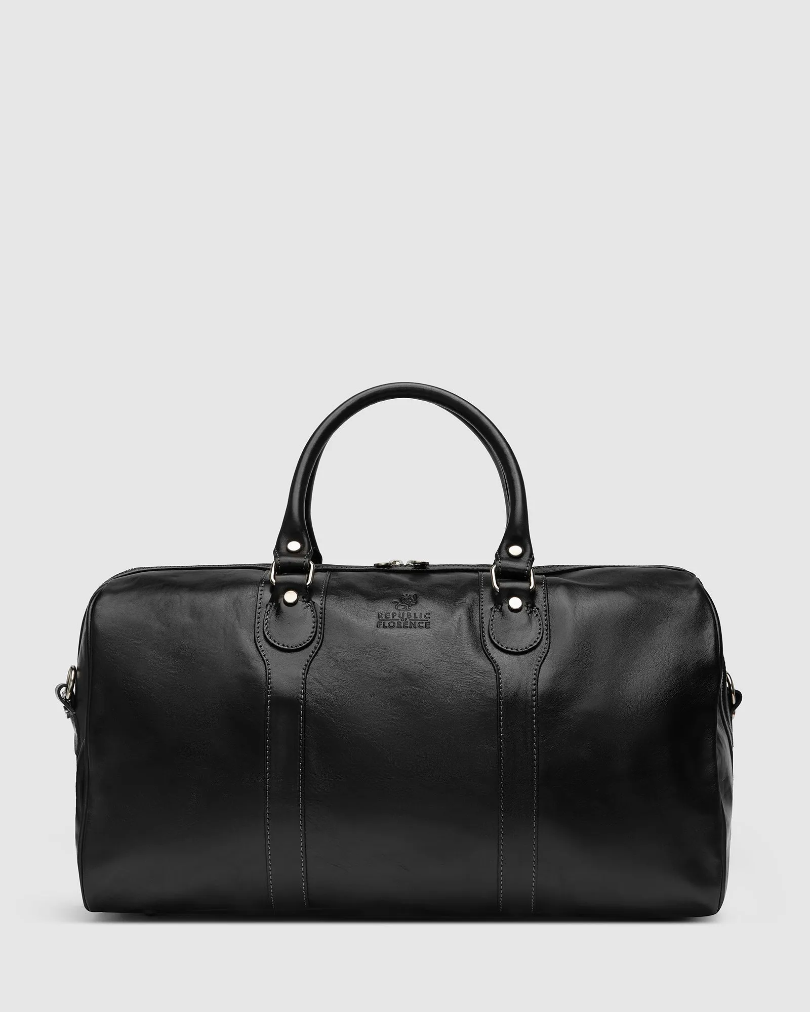 Beltrami Black - Leather Weekender Cabin Bag