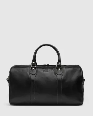 Beltrami Black - Leather Weekender Cabin Bag