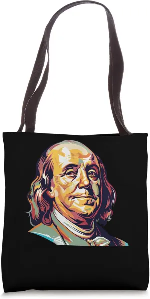 Benjamin Franklin Impressionism Tote Bag