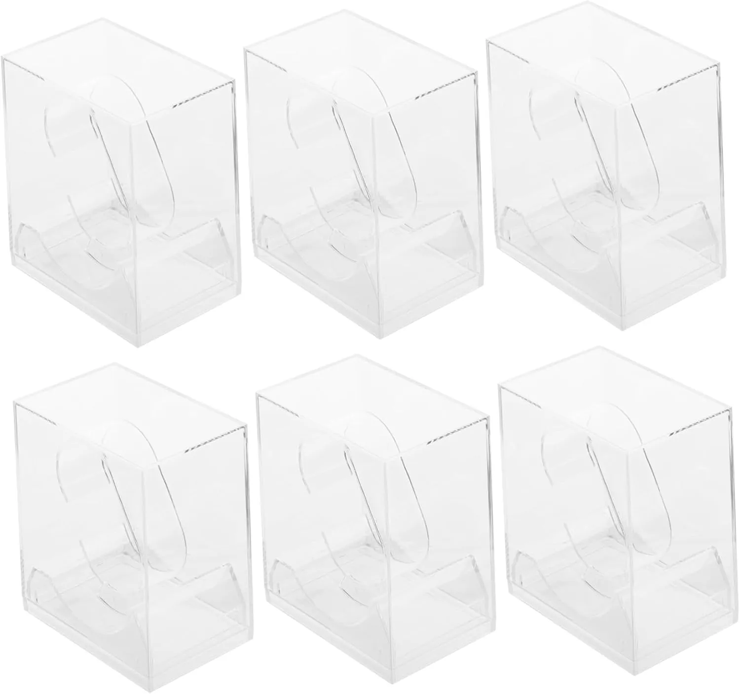 BESPORTBLE Watch Storage Case Set 6 Pack Watch Organizer Box Safe Material Display Case