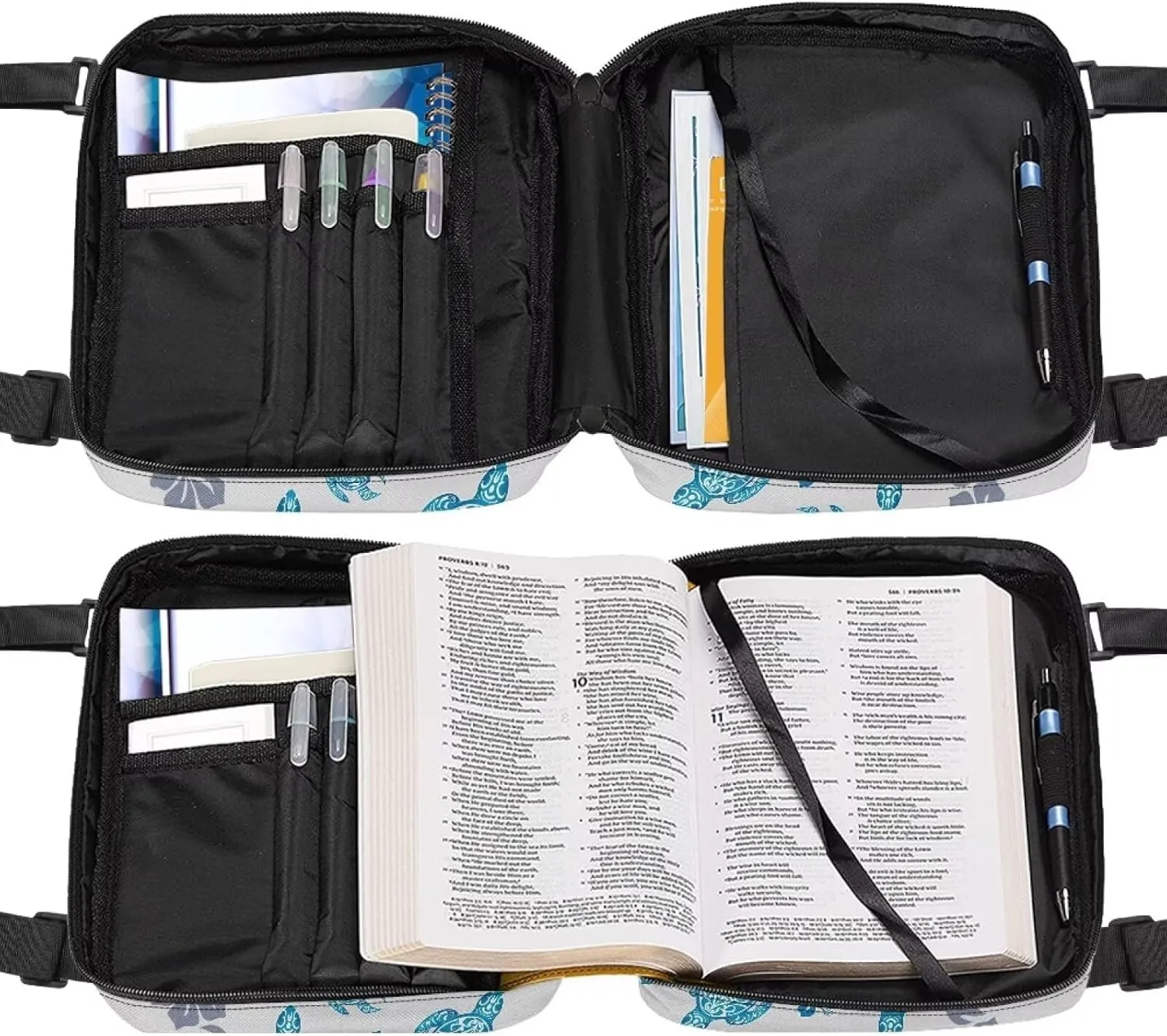 Bible Cover Case for Women with Handle Bible Bag Journal Case Bible Carrying Case Book Protector