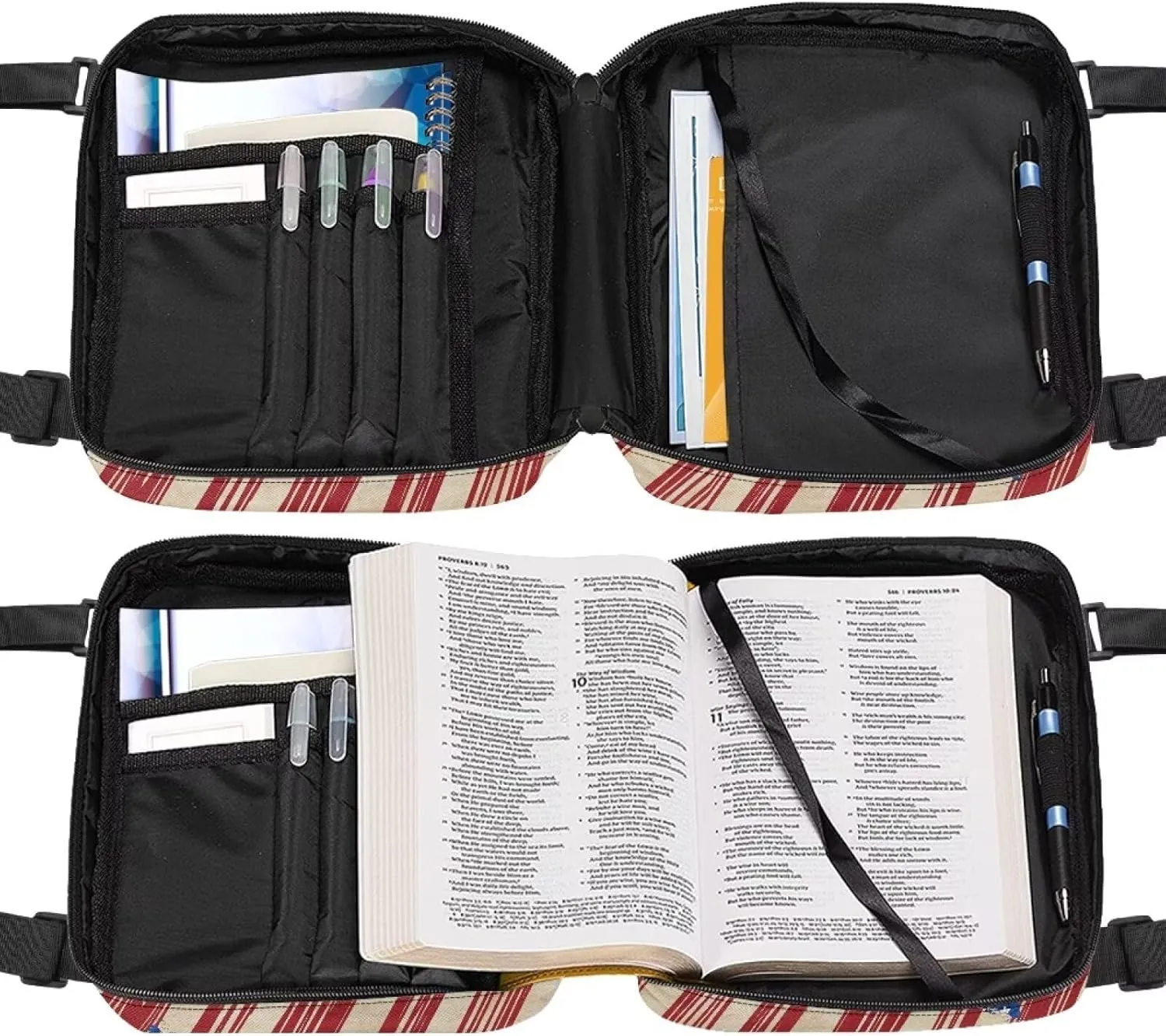 Bible Cover Case for Women with Handle Bible Bag Journal Case Bible Carrying Case Book Protector