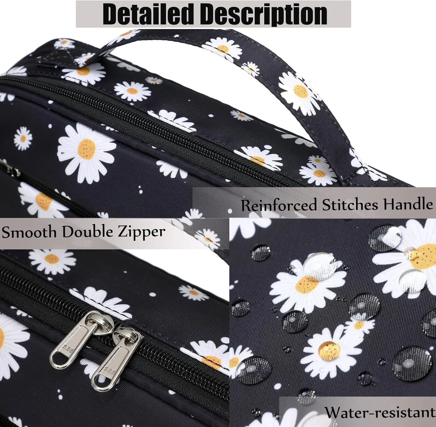 Bible Cover for Women and Girls,Large Bible Cases with Shoulder Strap and Zippered Pocket,Bible Covers for Girls,Bible Case,Bible Holder Case,Bible Cover Case,Bible Boooks Covers Large Capacity
