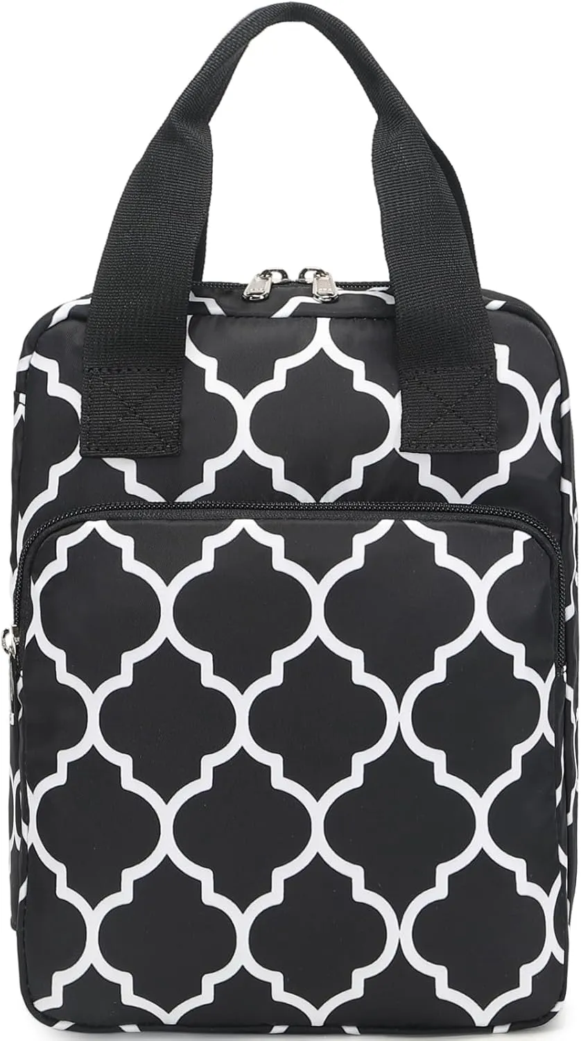 Bible Cover for Women, Bible Case, Bible Holder Case for Women, Carrying Book Case Church Bag with Handle and Zippered