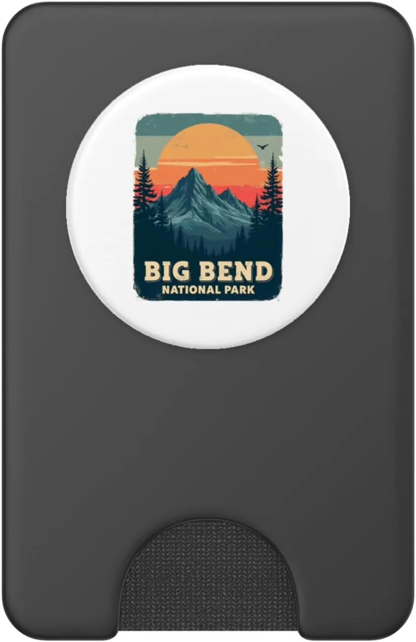 Big Bend National Park Hiking Camping Desert Adventure PopSockets PopWallet for MagSafe