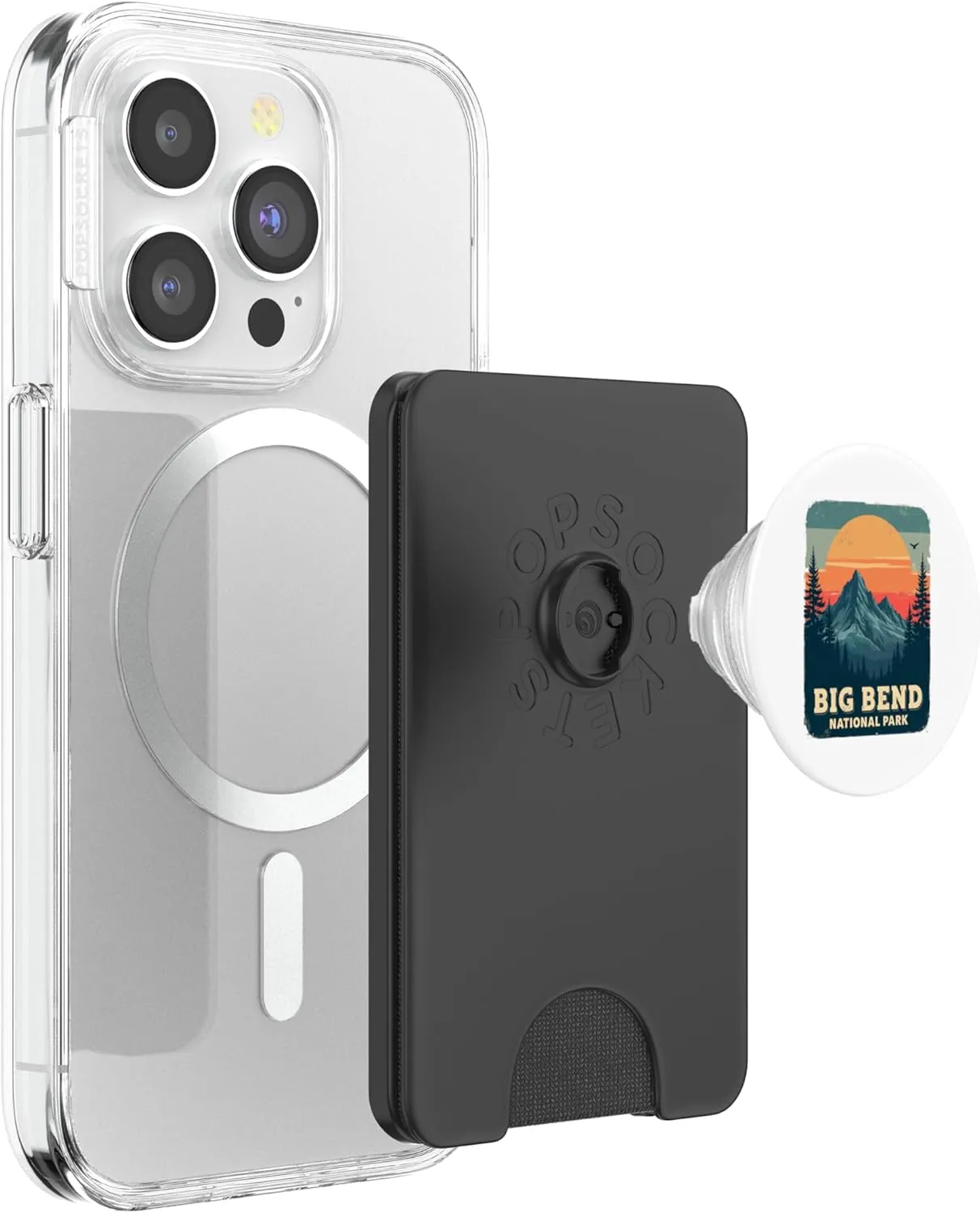 Big Bend National Park Hiking Camping Desert Adventure PopSockets PopWallet for MagSafe