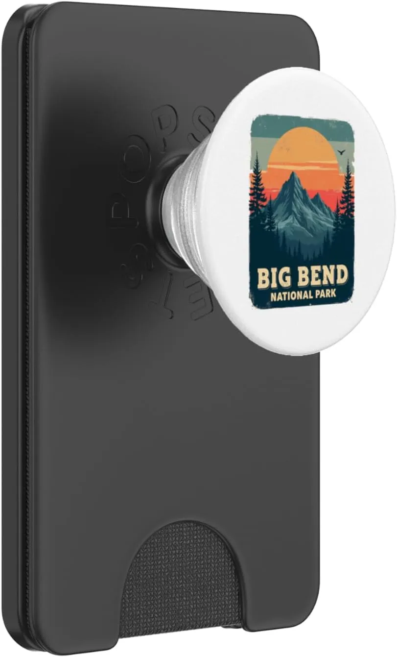 Big Bend National Park Hiking Camping Desert Adventure PopSockets PopWallet for MagSafe