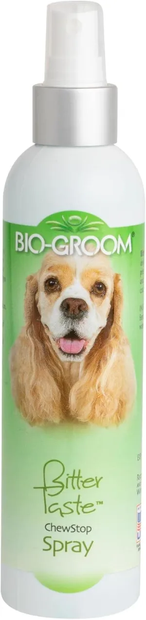 Bio-Groom Bitter Taste ChewStop Spray– No Chew Spray for Dogs, Essential Dog Training & Behavior Aids, Cruelty-Free, Made in USA, Bitter Dog Spray – 8 fl oz 1-Pack