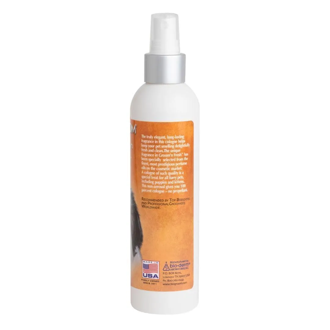 Bio-groom Groom'n Fresh Dog Cologne - Deodorizing Spray, Dog Bathing Supplies, Puppy Wash, Cat & Dog Grooming Supplies, Cruelty-Free, Made in USA, Dog Perfume - 8 fl oz 2-Pack