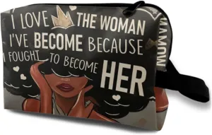 Black Girl Stuff Makeup Bag - Christmas & Sister Gifts for Black Women
