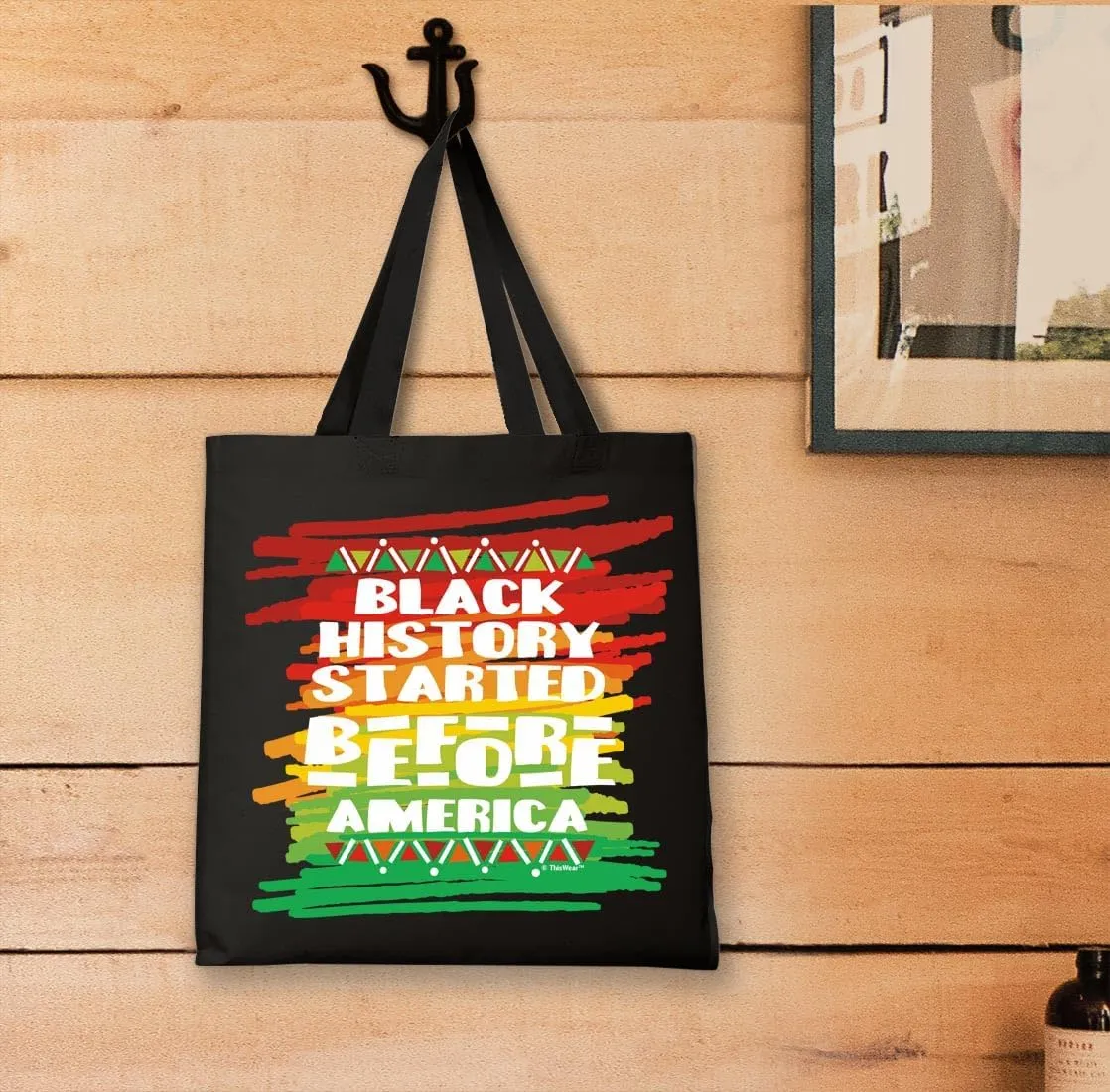 Black History Started Before America Small Canvas Tote Bag