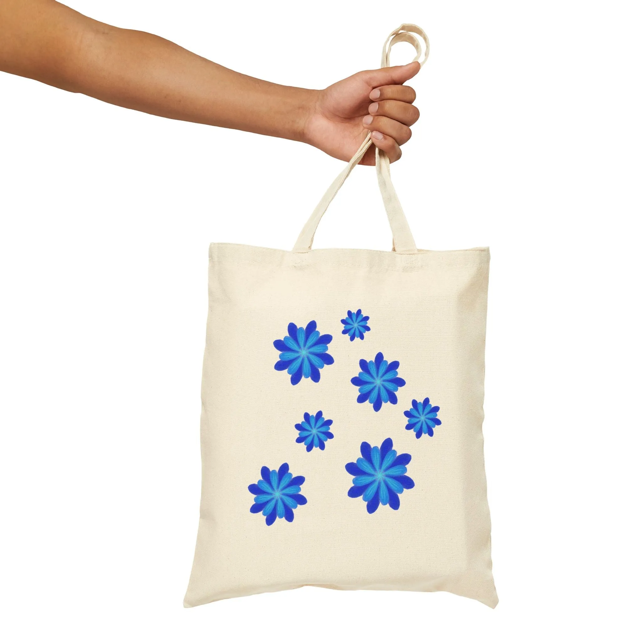 Blooming Blue Floral Tote Bag