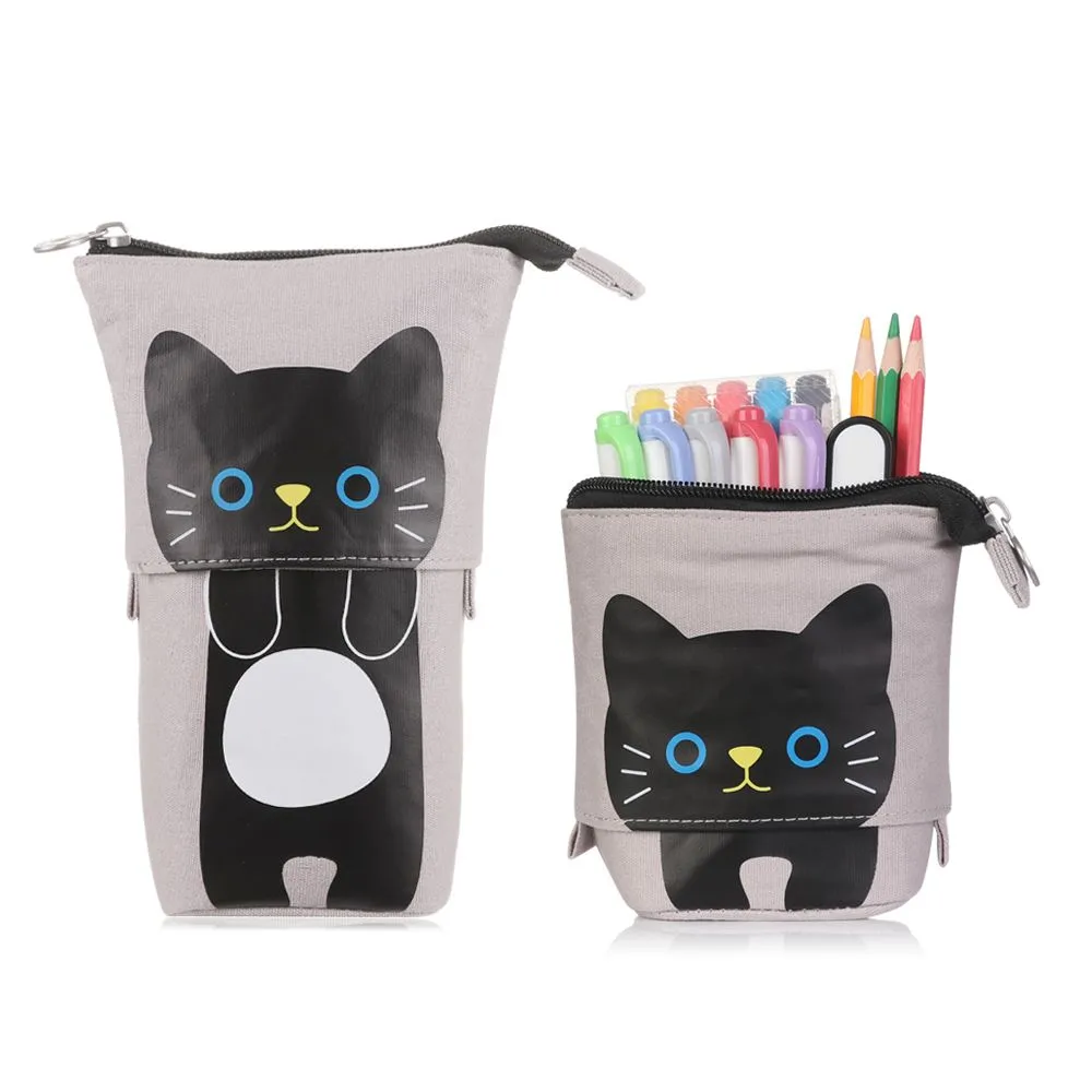 Boba Milk Tea Adjustable Pen Bag - Stand-Up, Multi-Use Stationery Pouch