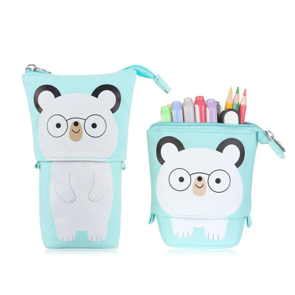 Boba Milk Tea Adjustable Pen Bag - Stand-Up, Multi-Use Stationery Pouch