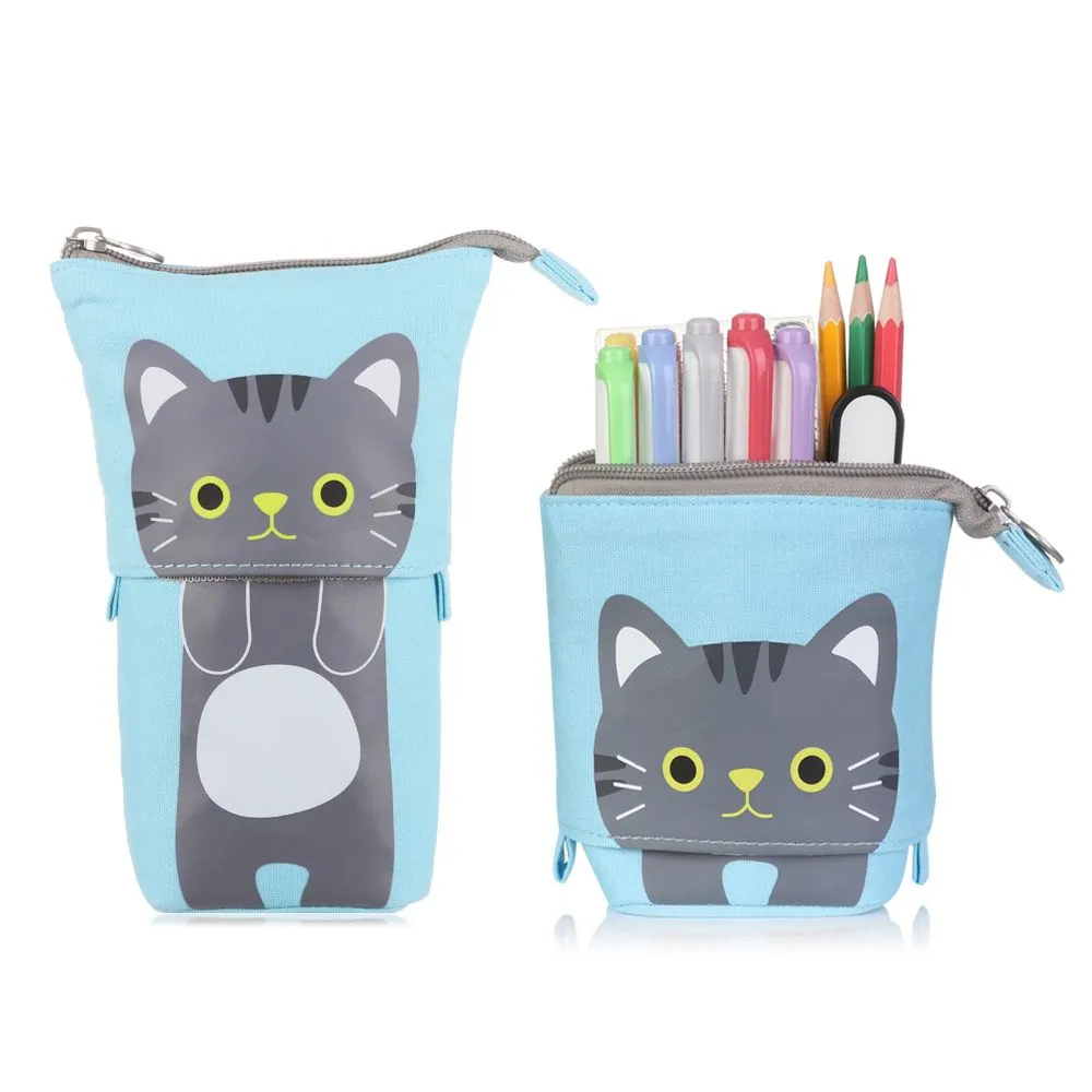 Boba Milk Tea Adjustable Pen Bag - Stand-Up, Multi-Use Stationery Pouch