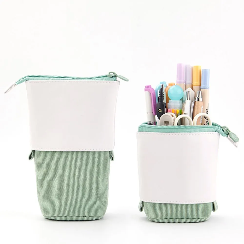 Boba Milk Tea Adjustable Pen Bag - Stand-Up, Multi-Use Stationery Pouch