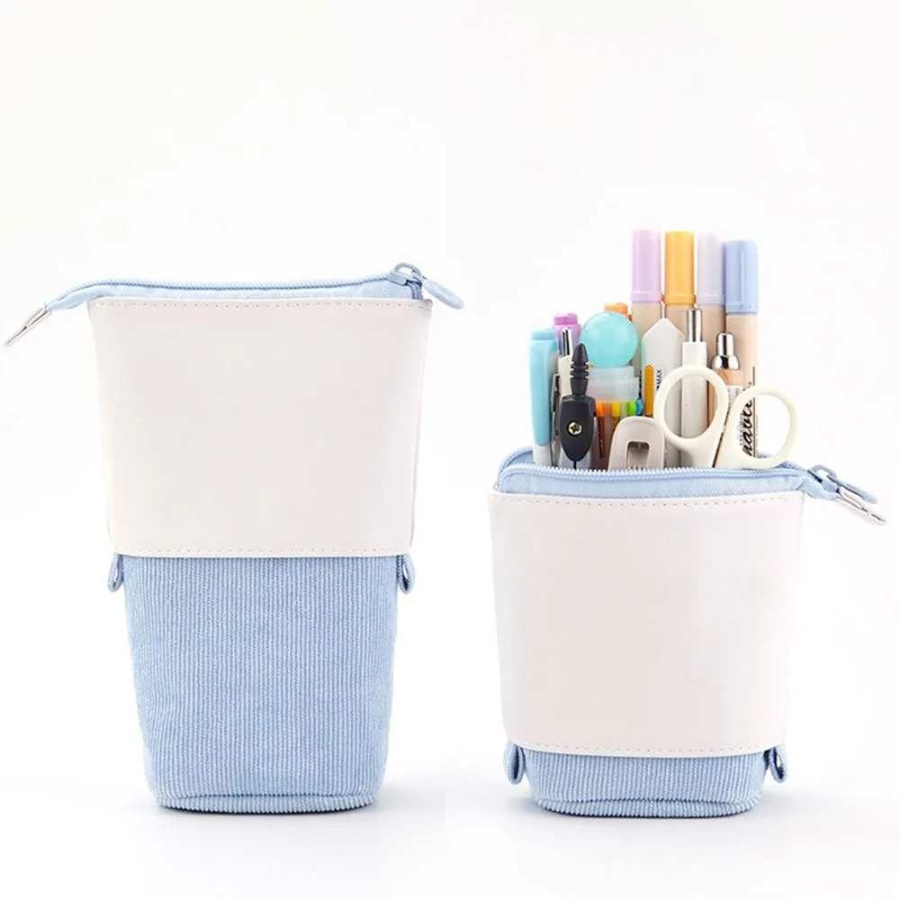Boba Milk Tea Adjustable Pen Bag - Stand-Up, Multi-Use Stationery Pouch