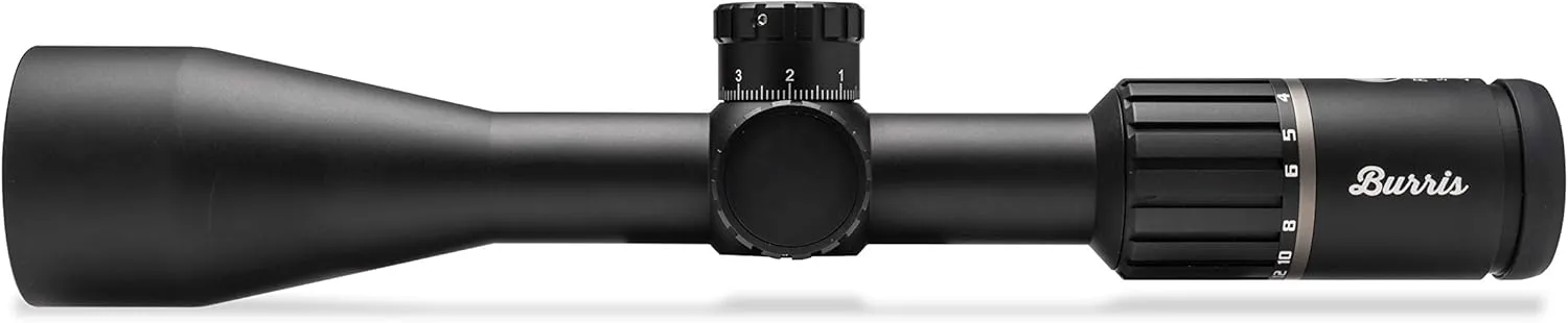 Burris RT Series Long Range Rifle Scope with Side Parallax Adjustment and Front Focal Plane SCR Mil Reticle