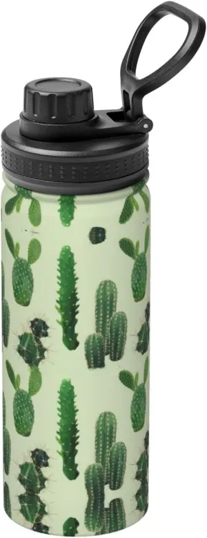 Cactus. 18oz Sports Insulated Bottle For Outdoor Activities,Your Ideal Companion Staying Hydrated
