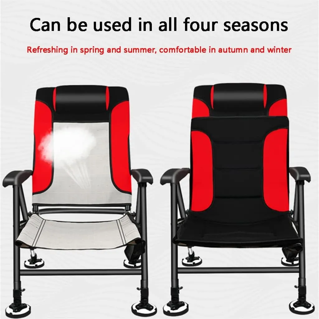 Camping Chairs, Fishing Chair Fishing Stool Outdoor All-Terrain Aluminum Armchair Folding Multi-Functional Portable Fishing Gear Chair/a/As Shown